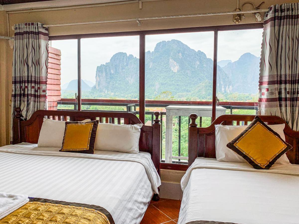 Bountang Mountain View Riverside Hotel Vang Vieng Exterior photo