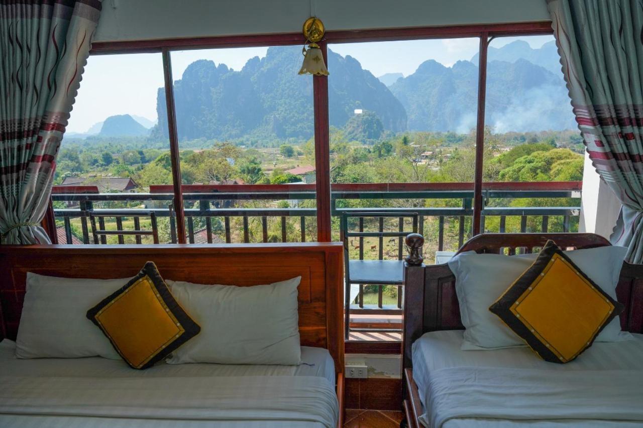 Bountang Mountain View Riverside Hotel Vang Vieng Exterior photo