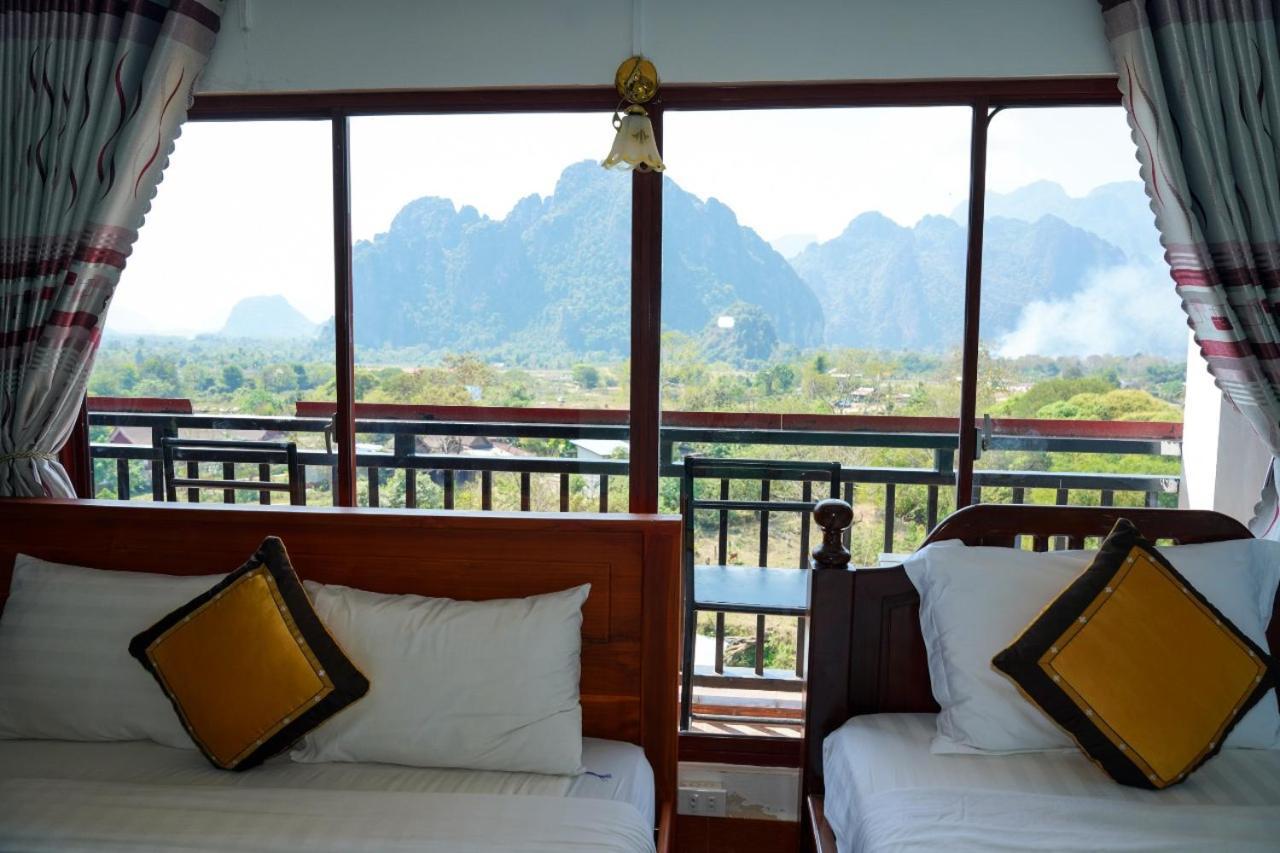 Bountang Mountain View Riverside Hotel Vang Vieng Exterior photo
