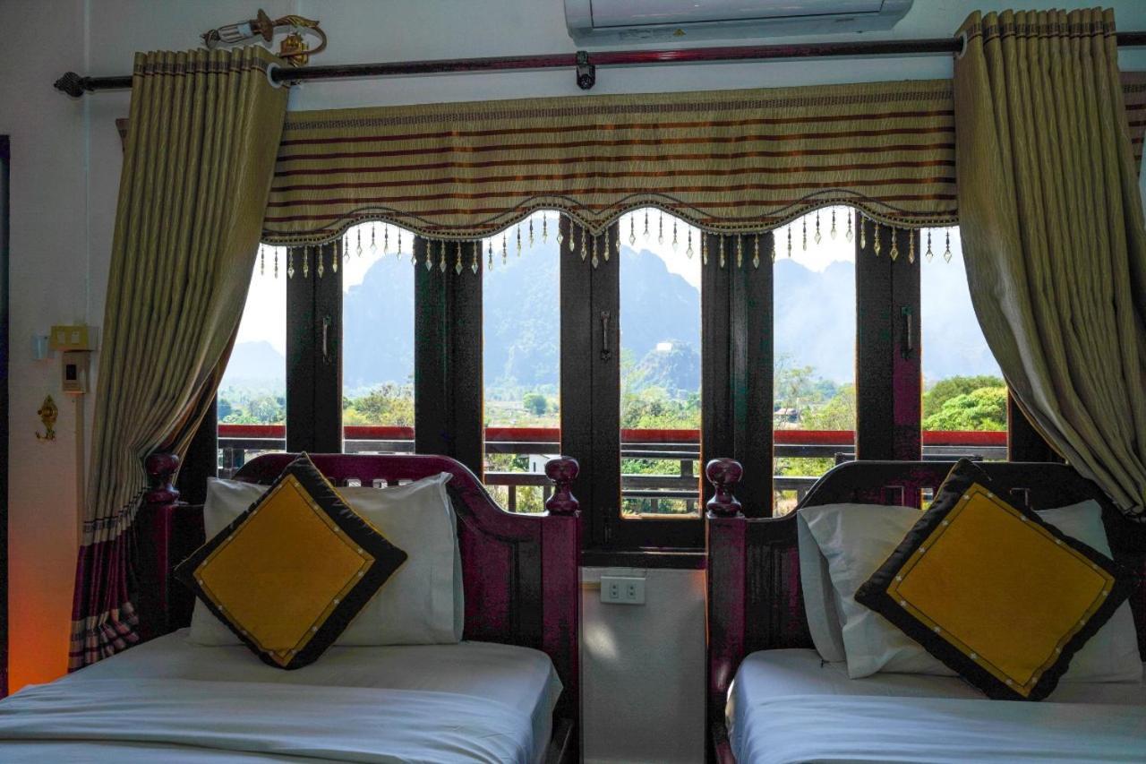Bountang Mountain View Riverside Hotel Vang Vieng Exterior photo