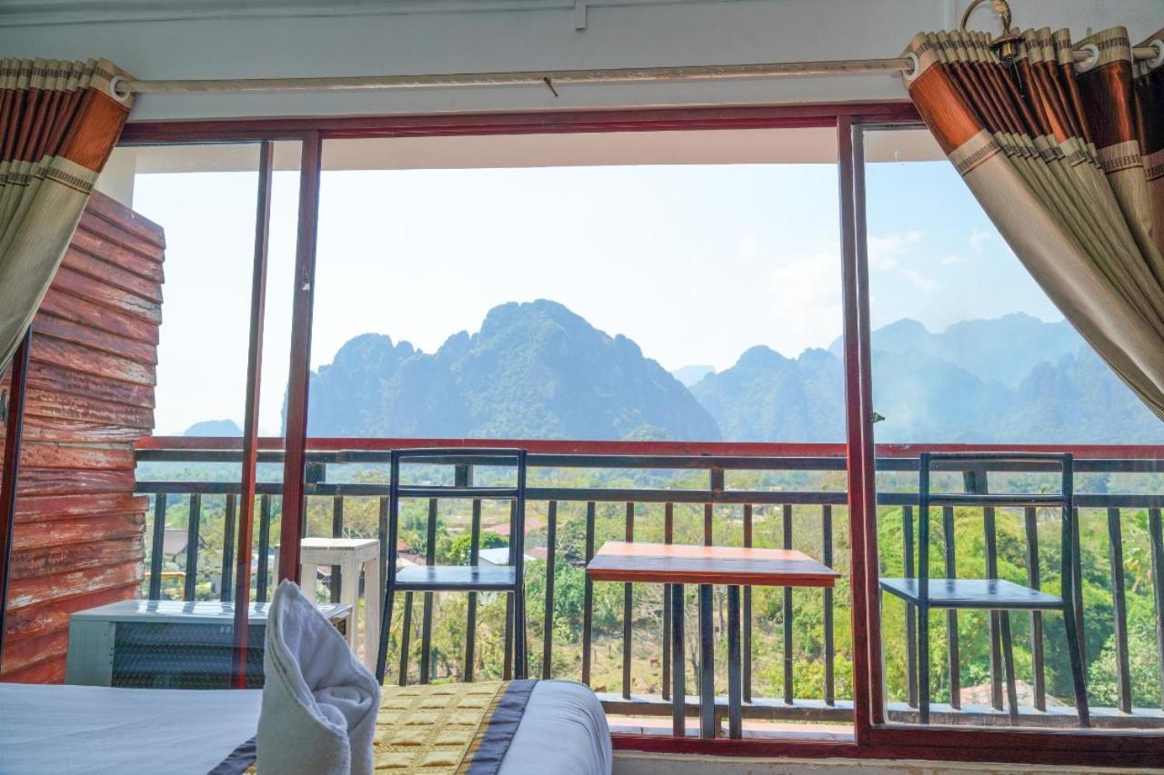 Bountang Mountain View Riverside Hotel Vang Vieng Exterior photo